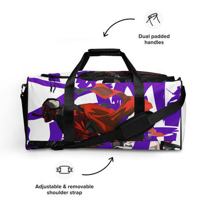 Purple Uno Kick Ass Duffle bag