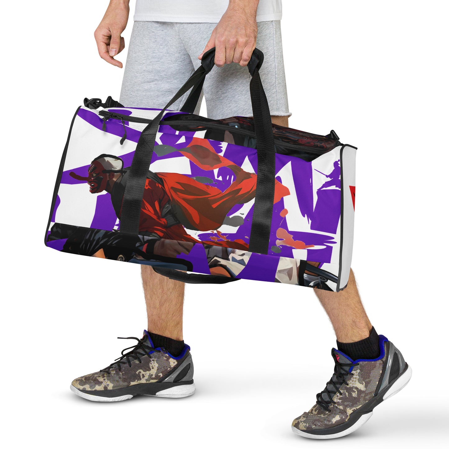 Purple Uno Kick Ass Duffle bag