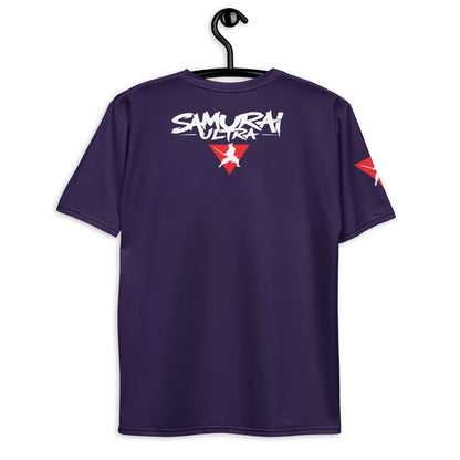 Mohawk FireSaber - Purple BG - Premium Print - Men's t-shirt