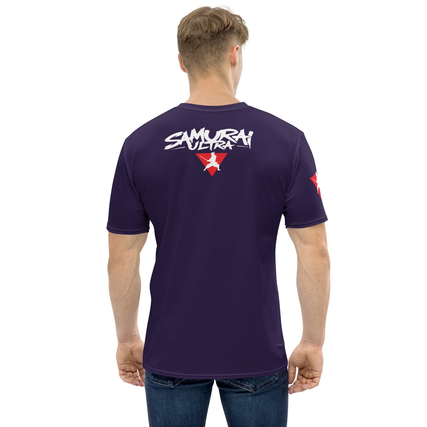 Mohawk FireSaber - Purple BG - Premium Print - Men's t-shirt