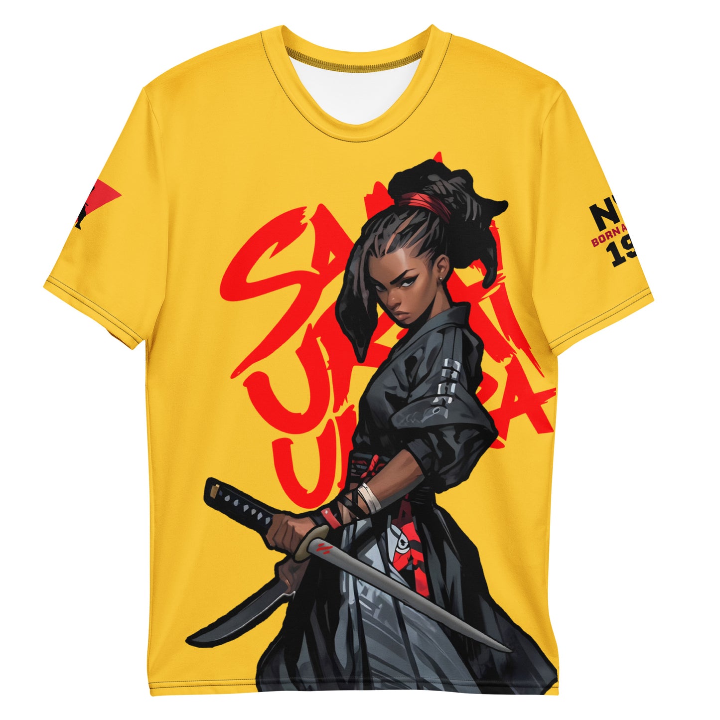 Female Blade - White BG - Premium Print - Men's t-shirt
