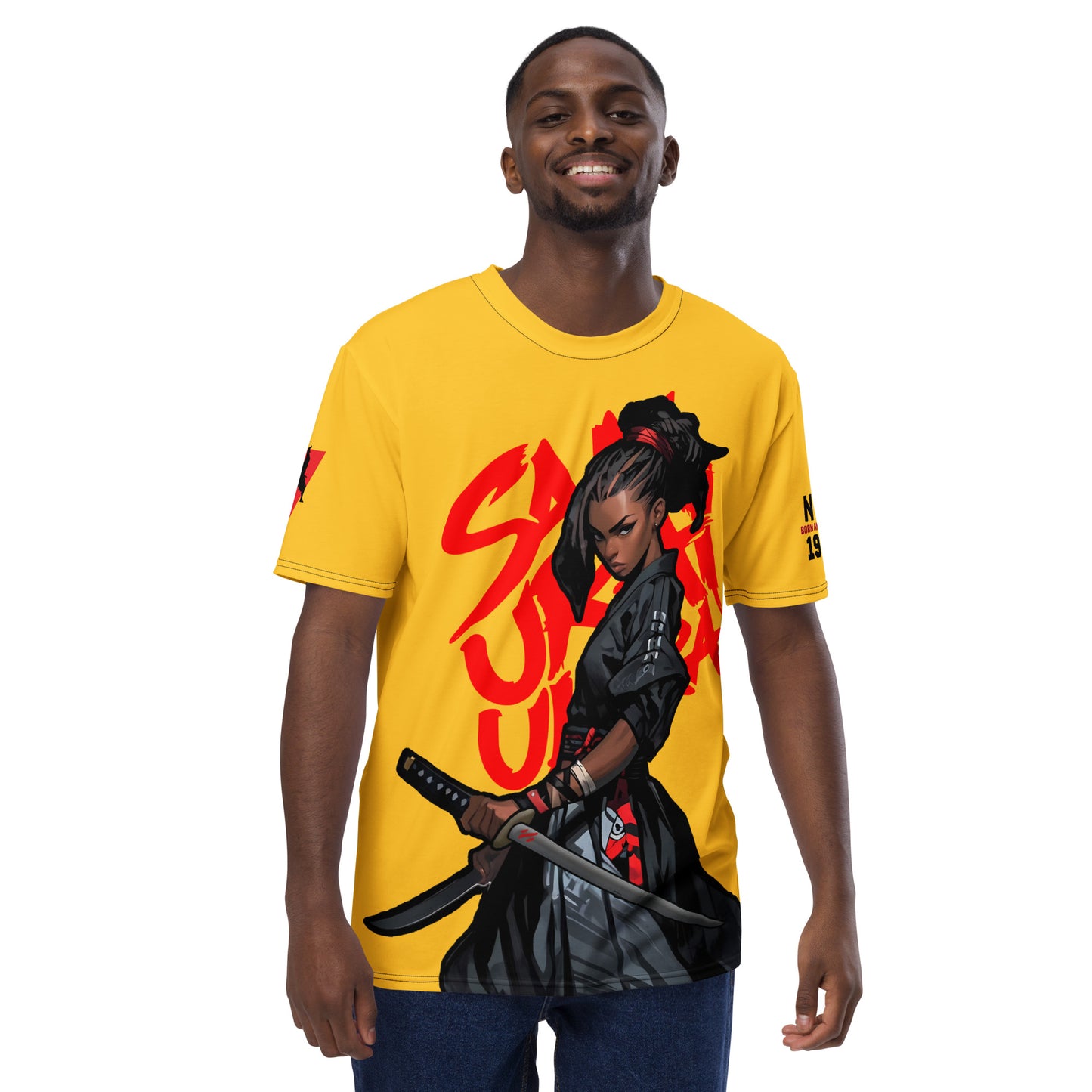 Female Blade - White BG - Premium Print - Men's t-shirt