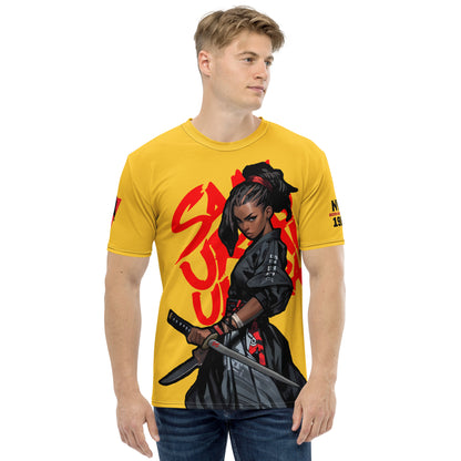 Female Blade - White BG - Premium Print - Men's t-shirt