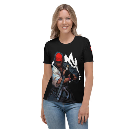 Prized Katana - Black BG - AOP Women's T-shirt