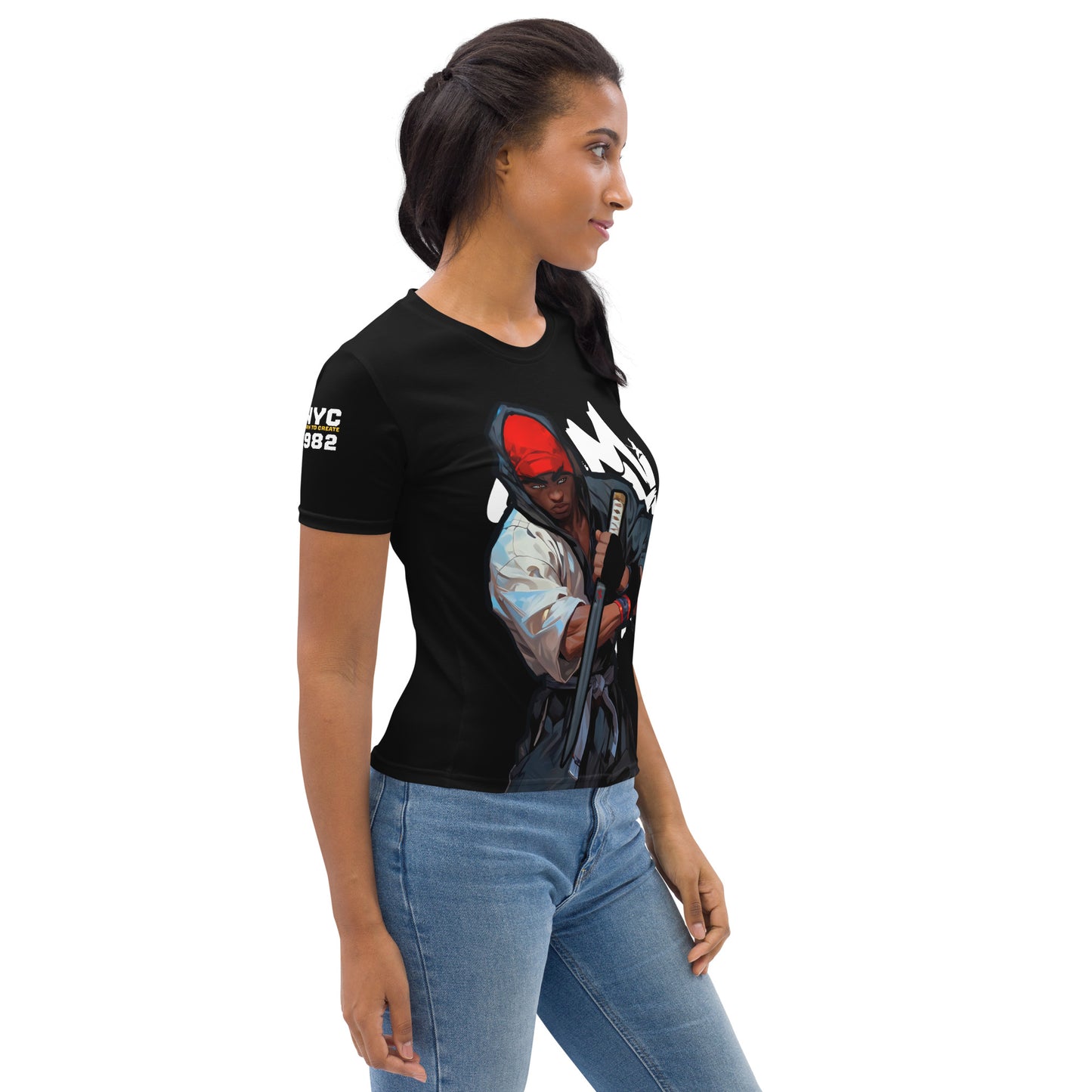 Prized Katana - Black BG - AOP Women's T-shirt