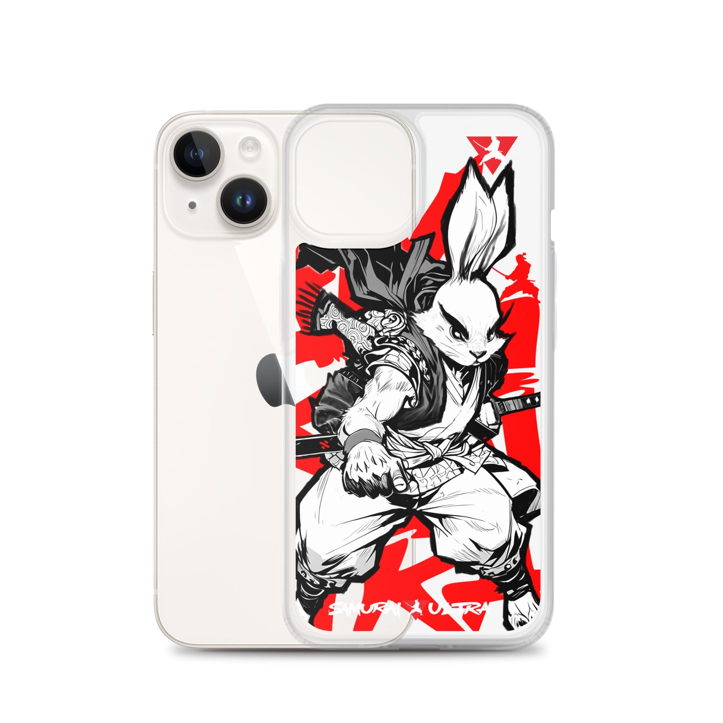 Samurai Rabbit | Clear Case for iPhone®